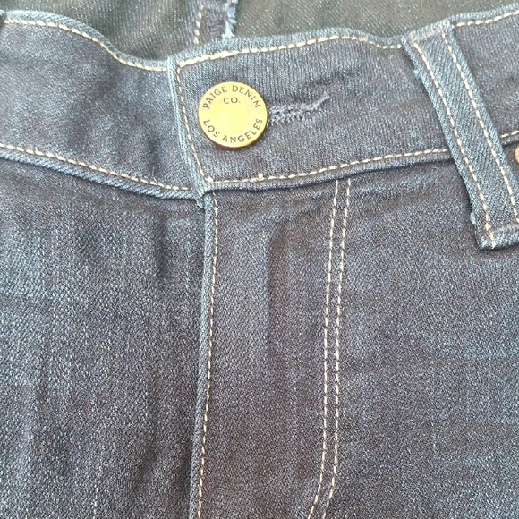 PAIGE Blue Skinny Jeans Classic Fit - Picture 3 of 10